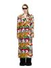 Greedilous Tropical Pattern Long Coat