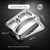 304 Stainless Steel Divided Lunch Tray