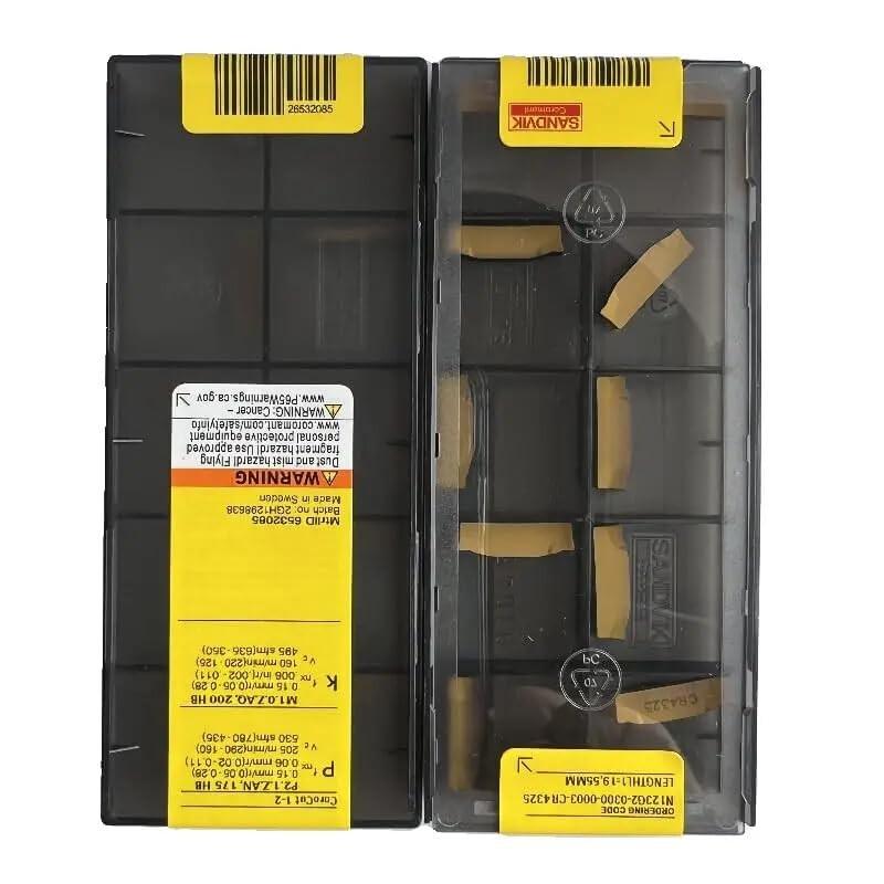 Original Sandvik / N123G2-0300-0003-CR 4325 / CNC Lathe Carbide Blade 10 PCS