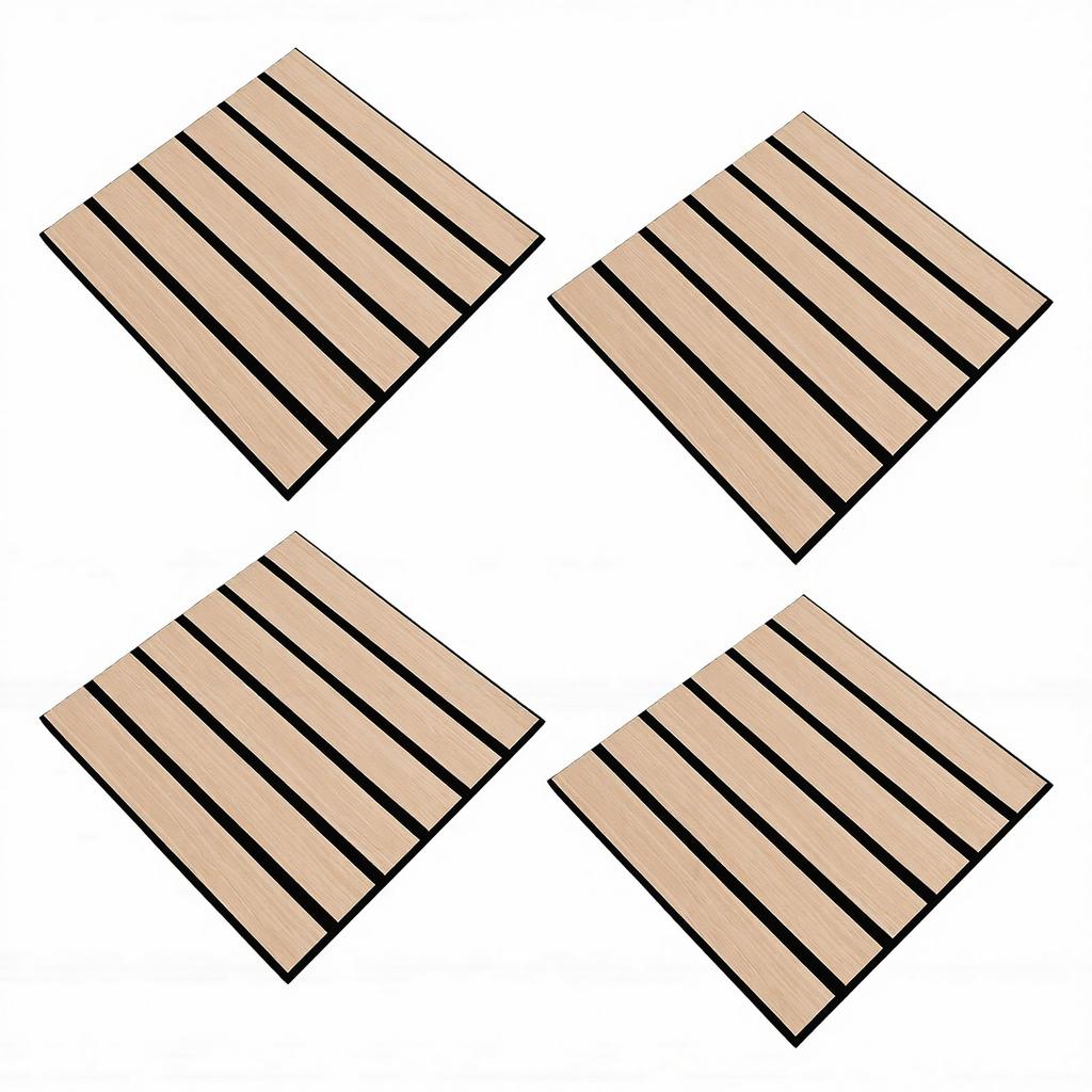 40 Stück Selbstklebende Wandpaneele 30 cm x 30 cm 3D Eichenholz Akustikpaneele Natürliche Furnierplatten für Wohnzimmer und