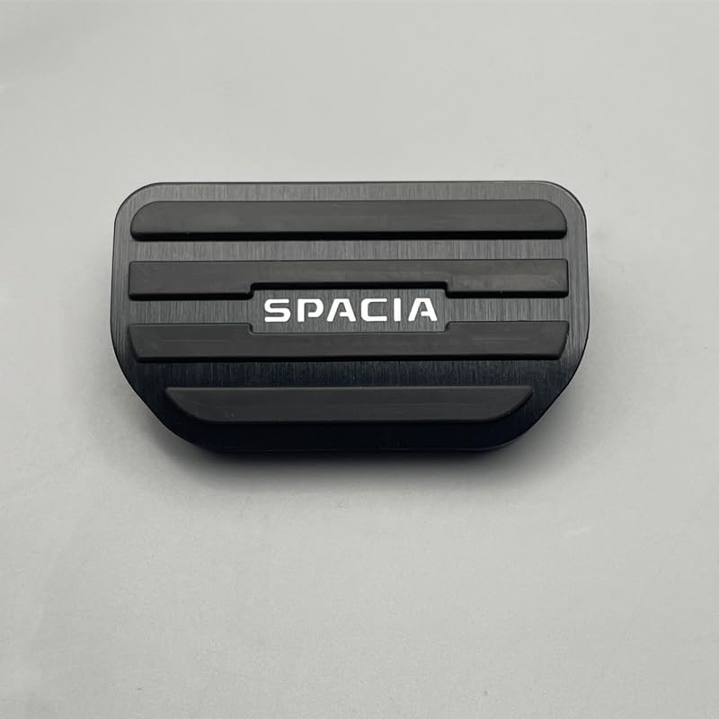 TADOKAPATU Aluminum Alloy and Rubber Pedal Covers for Suzuki Spacia Custom Black Safe Driving Interior Parts with Installation Fits all models from