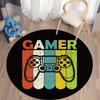 Gamepad Round Carpet for Living Room Mat for Children Carpet Floor Rug Bath Mat Bedroom Carpet for Children's Room Doormat