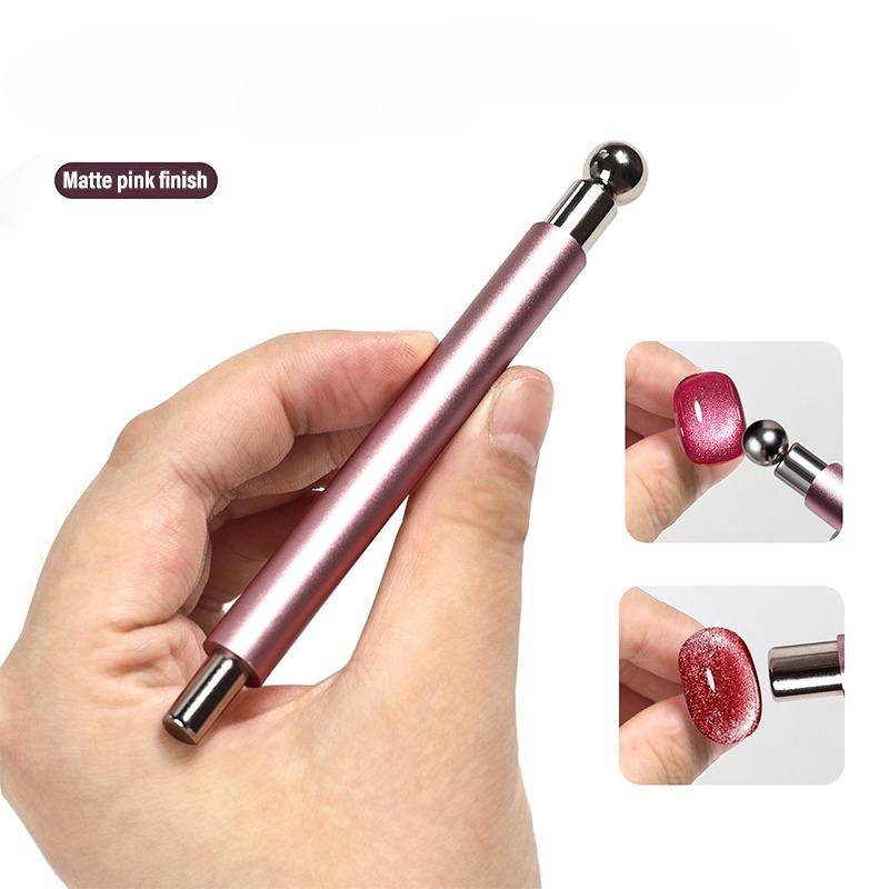 Strong Magnetic Long Double Head Nail Magnet Tool Pens Magnetic Cat Eye Gel Polish Nail Art Kit for DIY Salon Studio Or Home Use