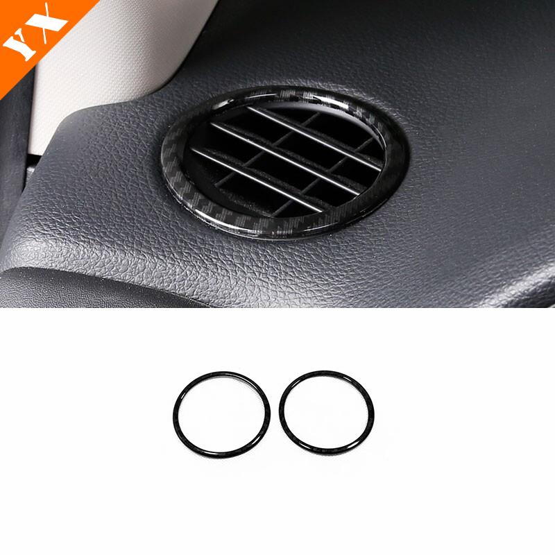 5 st för Honda VEZEL HRV HR-V Bil Instrumentbräda Luftkonditionering Utblås AC Vent Panel Cover Trim ABS Kolfiber 2015 2016 2017