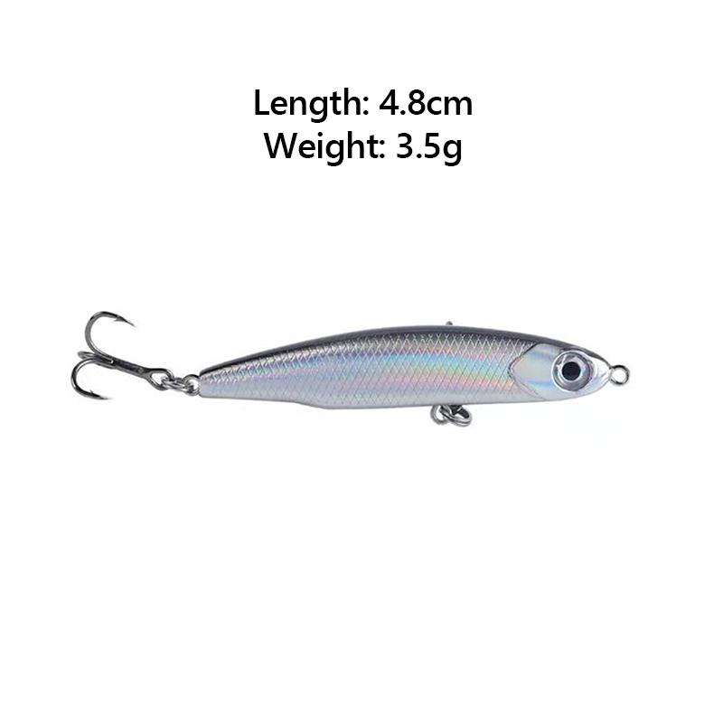 

Рыболовная приманка с лазерным покрытием, приманка Luya, тонущий карандаш, 3,5 г/5 г, жесткая приманка, микроприманка для чешуйницы и окуня 3.5g