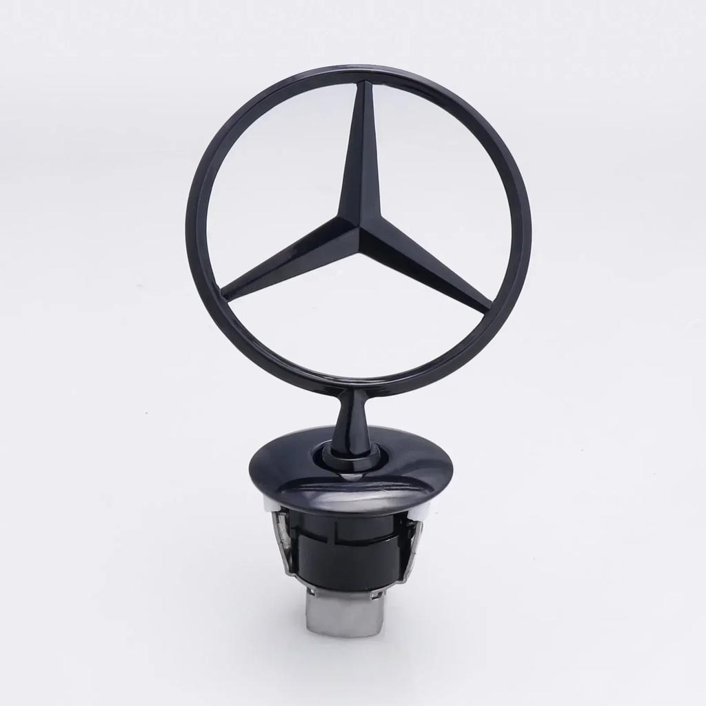 GCTO3 Zinc Alloy Car Front Hood Emblem Bonnet Label Badge Decal For Mercedes Benz C E S Class W204 W205 W212 W213 W211 W220 W222 W223