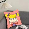 RRugrats Cartoon Cushion Cover Pillowcase Ultra Soft Skin Friendly Fabric Cloud Like Comfort Concealed Zipper