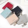 Small Wallets For Women Bifold Slim Coin Purse Zipper Id Card Holder - Blue