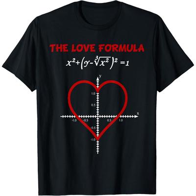 Funny The Love Formula Math T Shirt for Valentine Day T Shirt