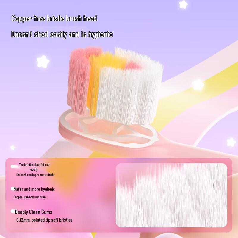 Cansin Star Magic Wand Toothbrushes, Soft Bristle, 3-Pack