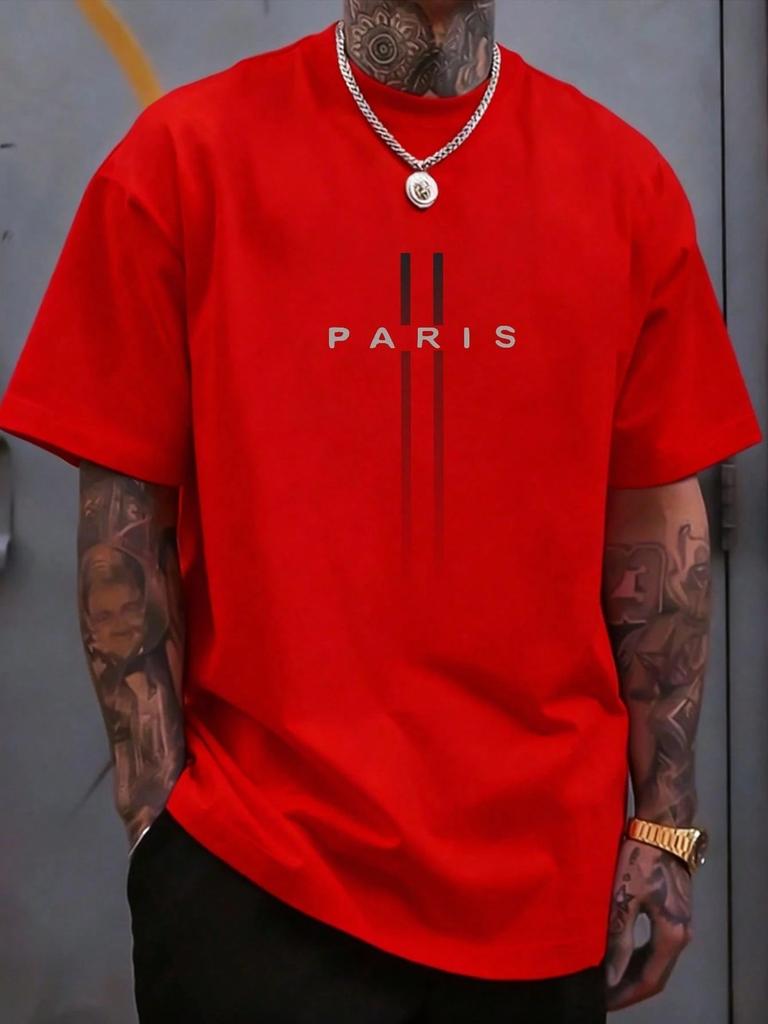 2026 Summer New Style Unisexs Pure Cotton Tshirt with Simple Letter Pattern Print Street Casual Fashion Comfortable and Soft