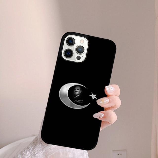 Mustafa Kemal Ataturk Signature Phone Case Cover for iPhone 17 Air 16 15 14 13 11 12 Pro Max Plus Shell Coque