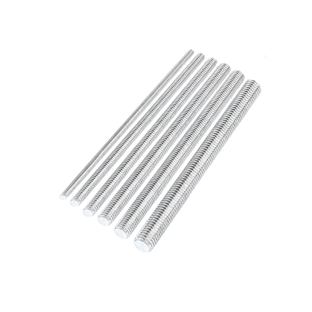 1PCS Threaded Rod 304 Stainless Steel Screw M2 M2.5 M3 M4 M5 M6 M8 M10 M12 M16 M18 M20