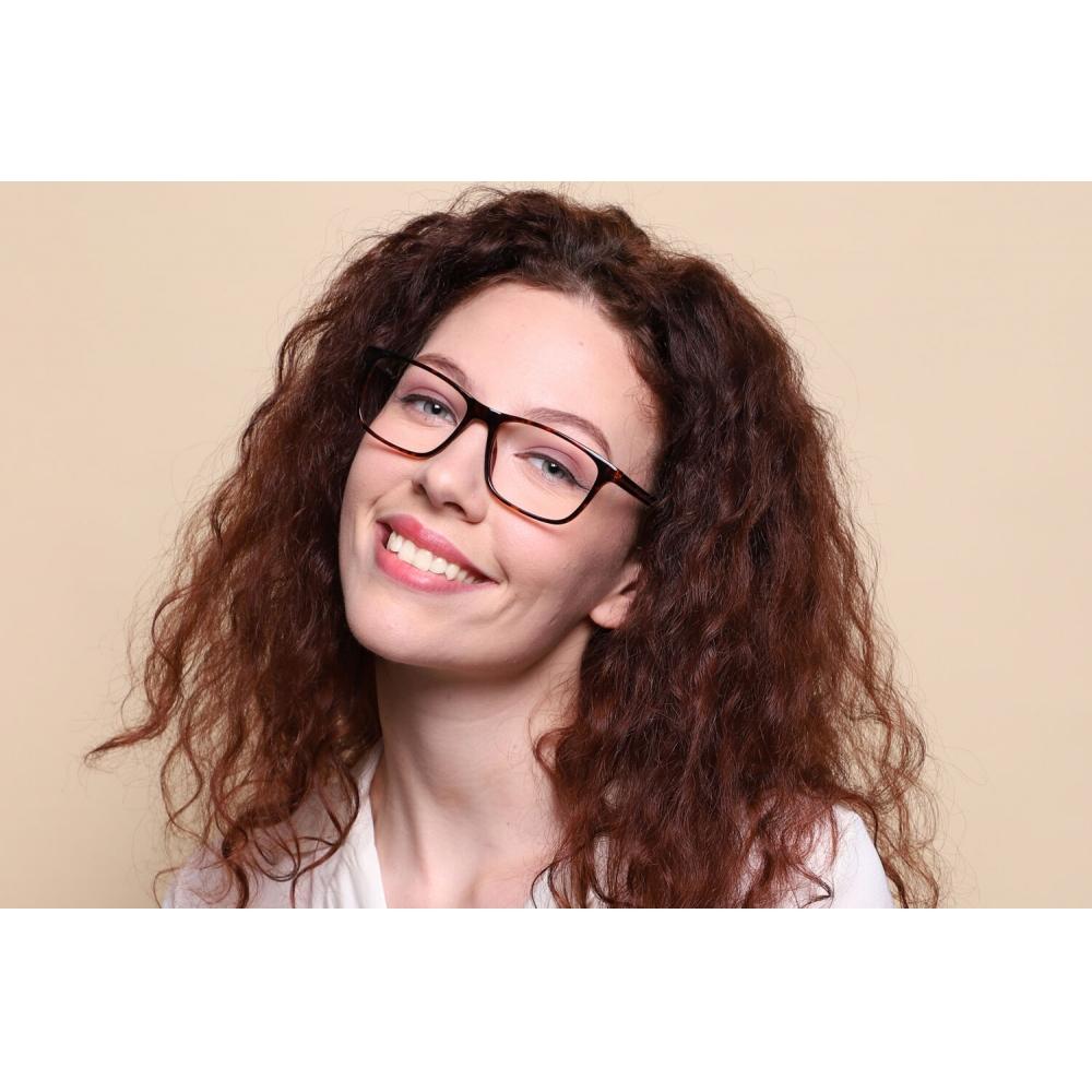 Full Rim Rectangle Tortoise Smartbuy Collection Nyree Cp111b Fashion Unisex Eyeglasses