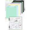 Binder Notebook Refillable 10 Hole Pre-Punched Binder Journal Notebook 120 Pages Gridded for Noting Planning Journaling
