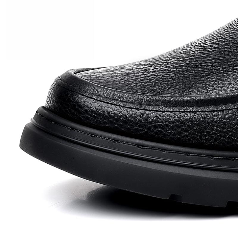 Men's Shoes Business Casual Leather Shoes Men Fashion Breathable Shoes British Casual Lace Up Leather Shoes