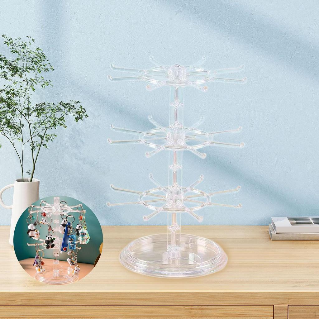 Bracelet Display Stand 3 Layer Rotating Jewelry for Dressing Table Bangle