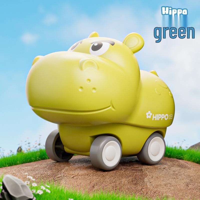 Children s Cartoon Style Press & Glide Engineering Vehicle Toy Car Set