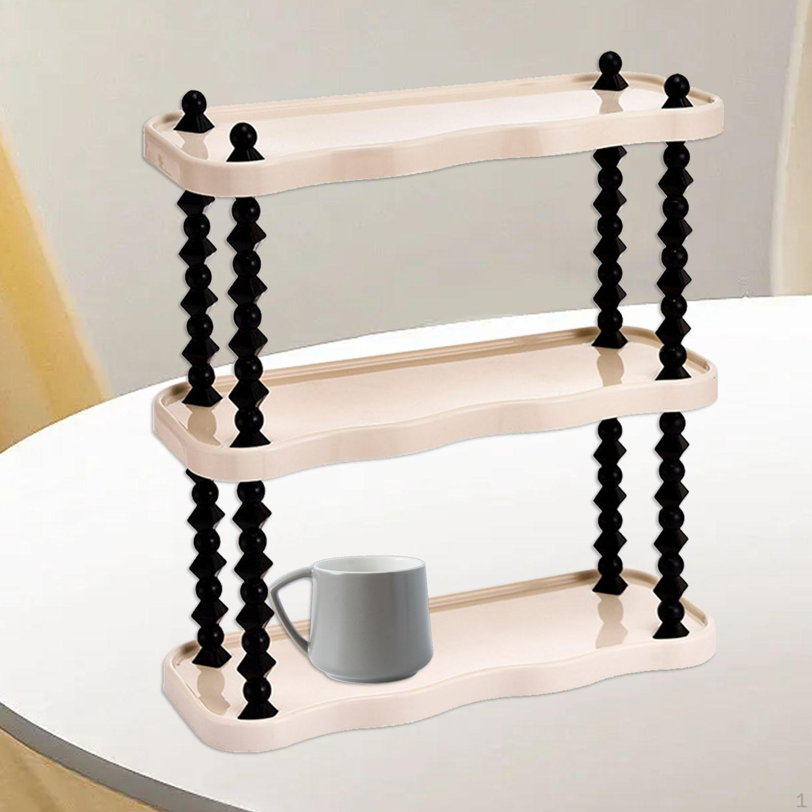 

Держатель для кофейных кружек, подставка для стеклянных чашек, настольная книжная полка, хранение принадлежностей для одевания 3 Tier Narrow