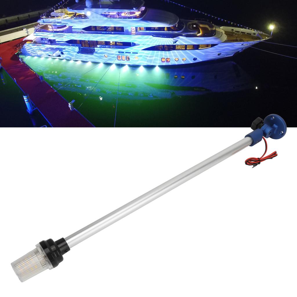 Boat   Light Waterproof 24 Inches LED All Round Stern Light with Aluminum Alloy Rotatable Base for Yachet Marine