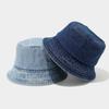 Vintage Denim Fisherman Hat With Wide Brim For Sun Protection And Casual Style