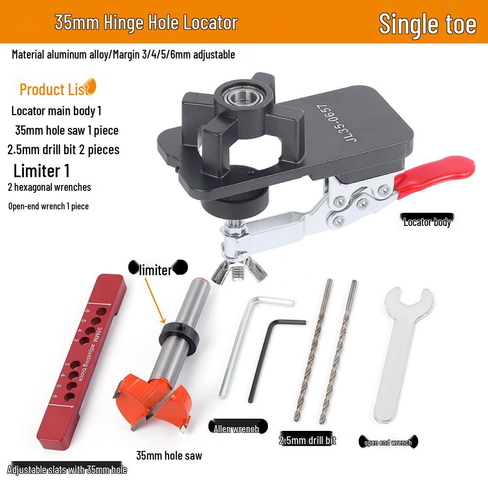 35mm Hinge Hole Punch Locator for Cabinet Door Installation