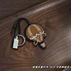 Brown Hot Air Balloon Leather Bag Charm Backpack Pendant High-End Handmade Keychain Cute