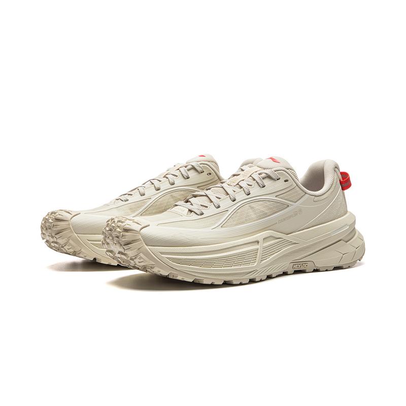 Li Ning Outdoor CF Tracing Xichang 2SE Low top Hiking Shoes Unisex Xuan Paper White AHTW069-2