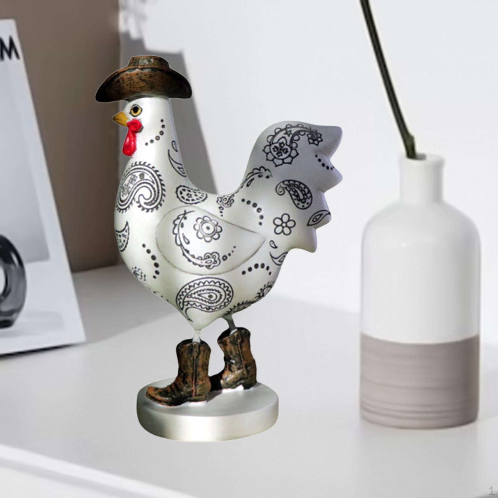 

Chicken Figurine for Garden Decoration, Home And Outdoor Use білий