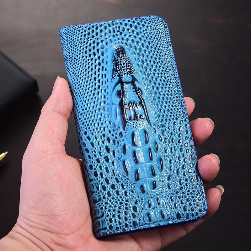 Luxury Genuine Leather Phone Case for Xiaomi Poco X Series - X8 X7 X6 X5 X4 X3 Pro Max Neo NFC GT 5G Crocodile Head
