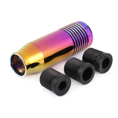 Arenbel Liga Alumínio Manopla de Câmbio Carro Curta Alavanca de Câmbio Manopla Manual Auto Universal Multicolorida