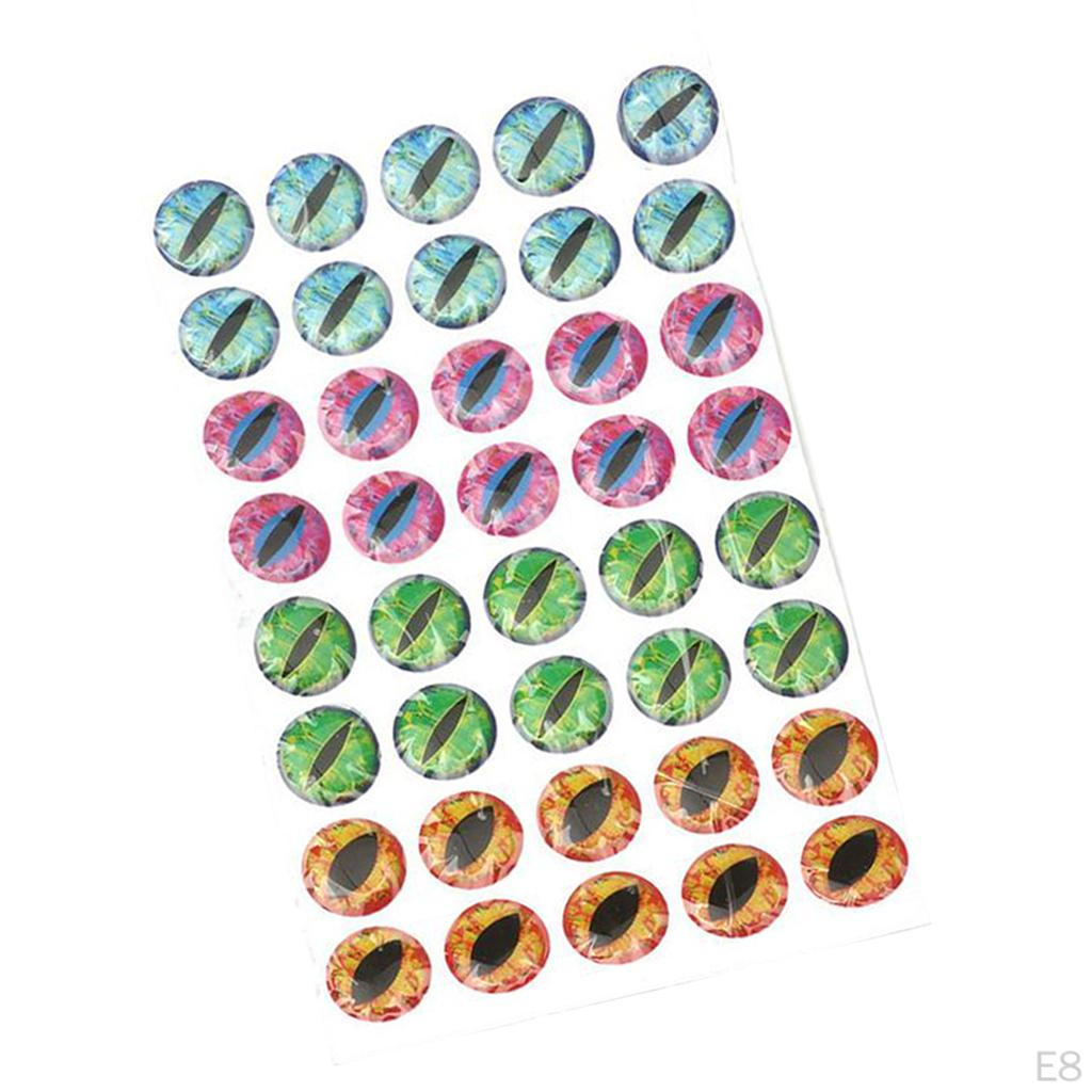 6/812mm 4D Holographic Lure Eyes Fly Tying Jigs Crafts Dolls