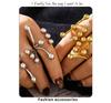 18K Gold-Plated Creative Titanium Steel Ring with Spherical Design
