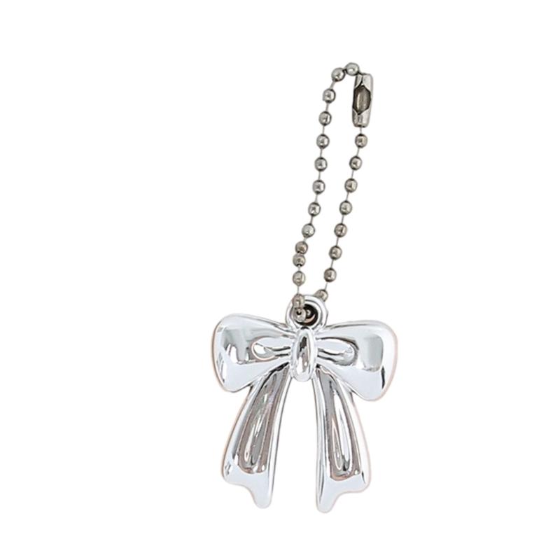 Модная Акриловая Бантик Сердце Шарм Органайзер для Ключей Цепочка Брелок Многоцелевой Декоративный Держатель для Ключей Декор