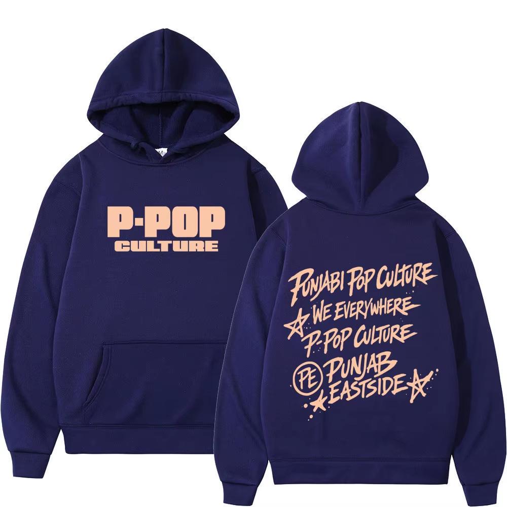 2026 New Rapper Karan Aujla P-POP Tour Hoodie Men Women Hip Hop Casual Streetwear Fashion Sweatshirt Loose Cozy and Versatile