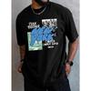 European Size Men's Summer Printed Short Sleeve T-Shirt Top