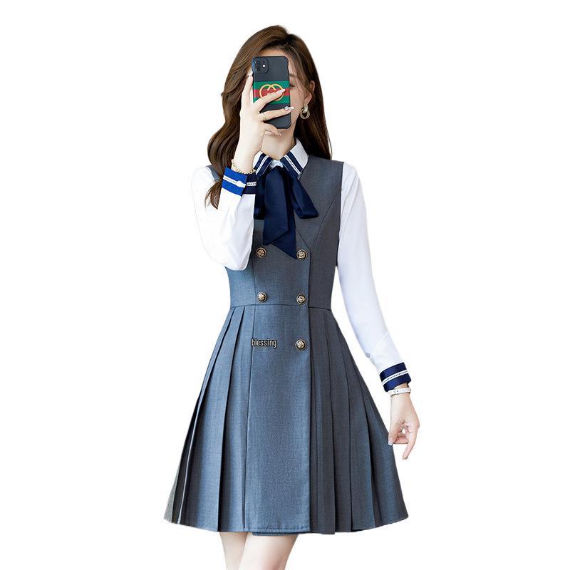 Autumn/Winter Professional Women's Long-Sleeve Suit - College JK Style Kindergarten Teacher Uniform