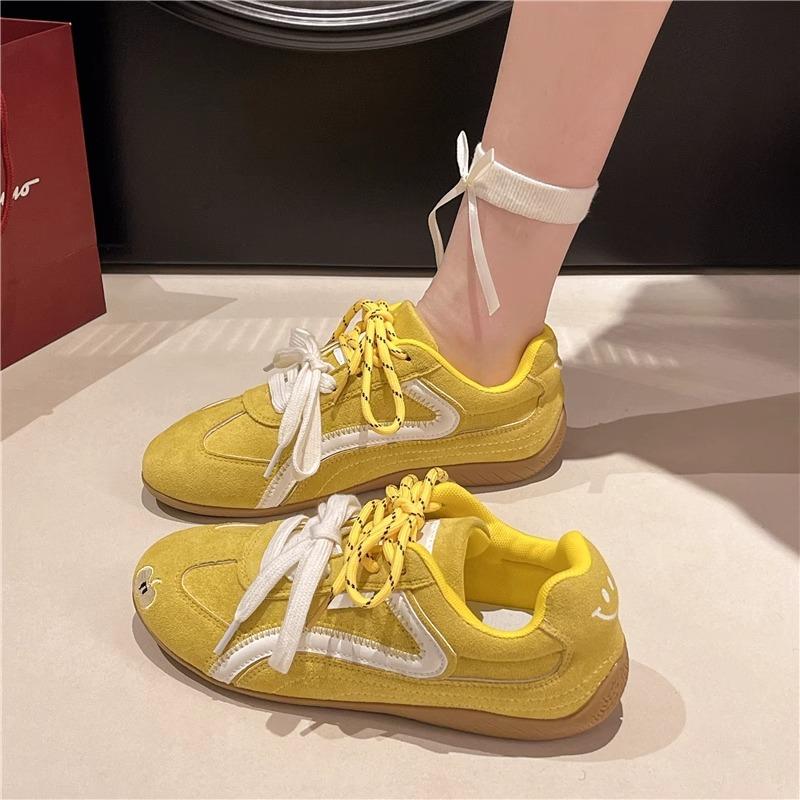 

Women s spring sports casual shoes double lace-up shoes soft sole 35