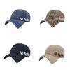 Baseball Cap With Embroidered Letters Adjustable Sunshade For Men And Women