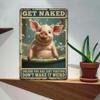 Vintage Pig Tin Sign Wall Art for Farmhouse Kitchen Bar Garage Decor