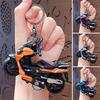 Keychain Pendant Motorbike Charm Zinc Alloy Anti-Detachable Hook Keyring Backpack Accessory Decompression Tool
