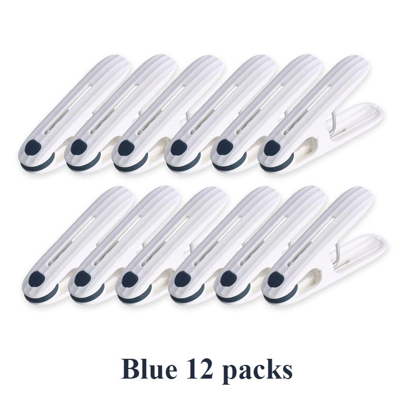 

12 Seamless Dry Clip, Household Single Soft Rubber Dry Clip, Multifunctional Plastic Sock Dry Clip, Seamless and Soft Grip