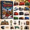 Transportation Advent Calendar With Acrylic Material For Holiday Gift And Kids Play
