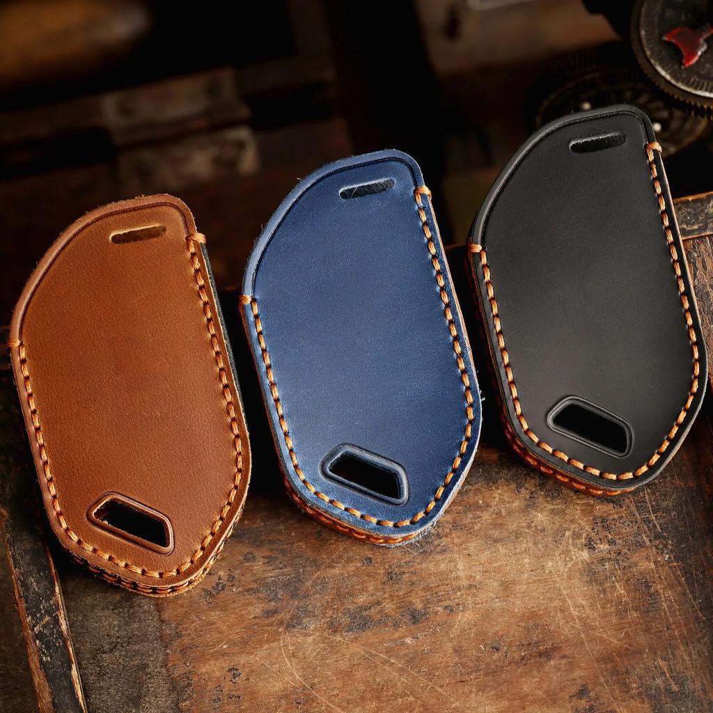 9 spodních částí Nový kožený kryt na klíček Smart Remote pro autopříslušenství Kia Carnival EV9 Picanto GT Line 2024