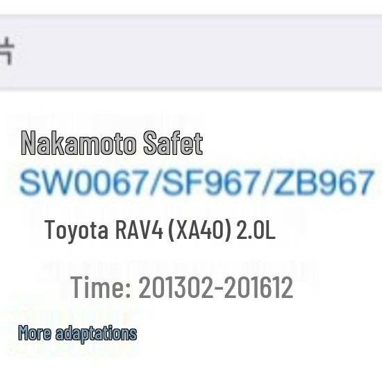 Toyota RAV4 (XA40) 2.0L Front Brake Pads, Rear Wheel with Parking Brake Shoes, Original Quality.