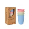 Wheat Straw Dinnerware Set Eco-friendly Safety Plates Cups Bowels Home Party Tableware Set Outdoor Camp Candy Colour Gift