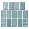 Silk Screen Stencils for Clay, Reusable Silkscreen Stencils Working Clay Earrings Cutters for Printing On Clay Earrings