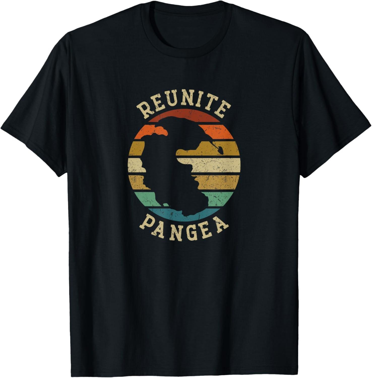 Reunite Pangea - Funny Humor T-Shirt S разноцветный