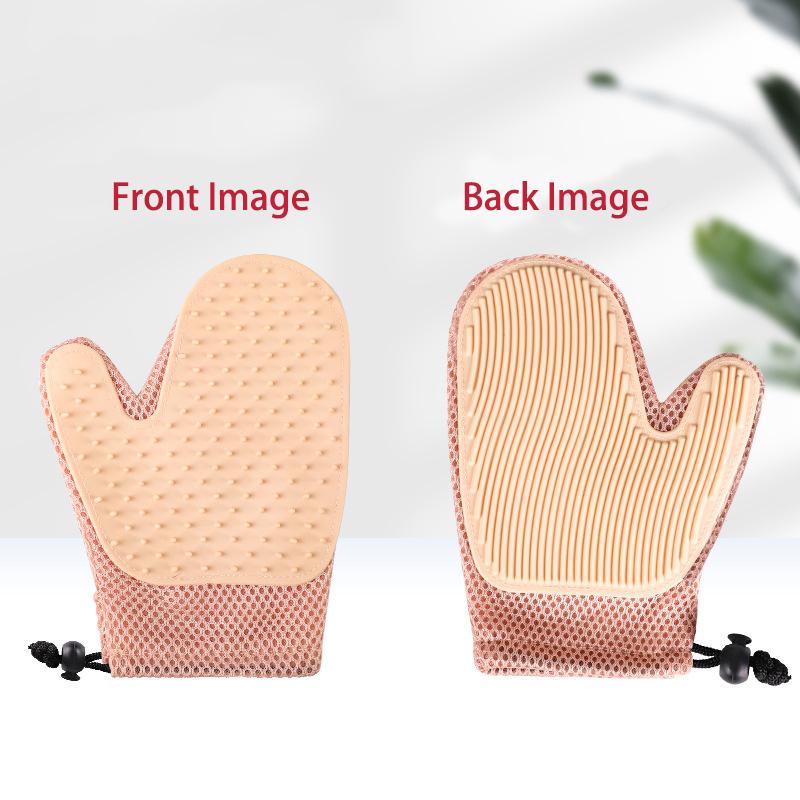 

Cat Grooming Gloves Shedding Dog Bath Deshedding Brush Hair Comb Silicone Suitable For Accessories Pet Gorgeous Pattern кремовый