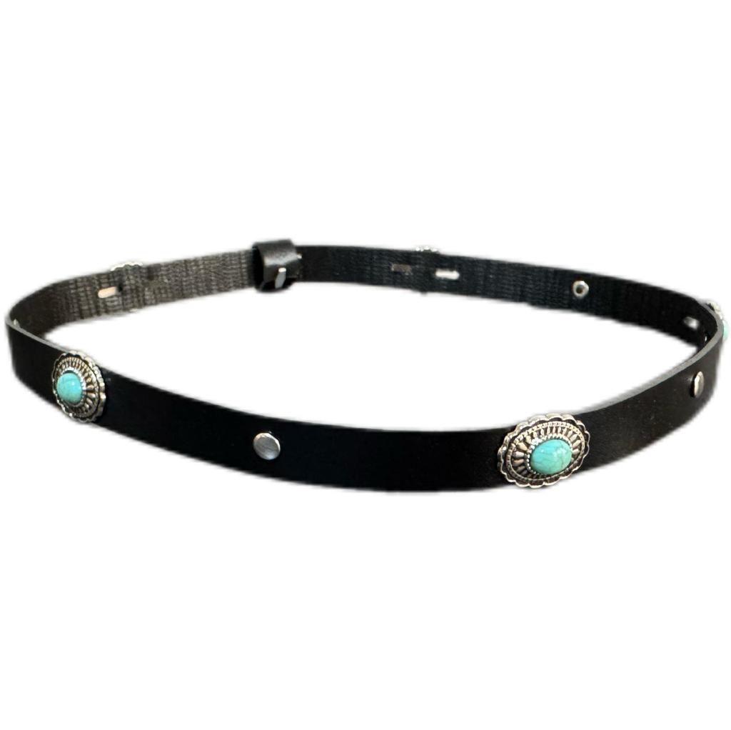 Retro European & American Straw Hat with Leather Buckle and Creative Hatband Decoration